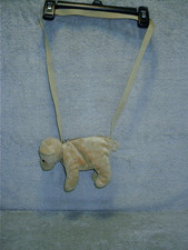 Vintage Russ Berrie Plush Tan Puppy Dog Shoulder Purse Handbag 24372