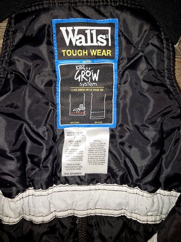 WALLS Tough Wear Kidz Grow System Camo Insulated Bibs Overalls Youth 8 - 10 Med - Picture 10 of 15