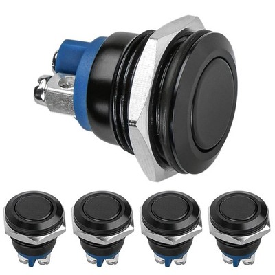 Momentary Drucktaster 16mm Metall 12V  für Auto Boot LKW Schalter