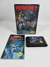Predator 2 Sega Genesis CIB Complete With Manual Tested Working Authentic