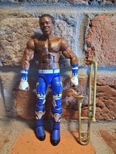 WWE Elite Series 42 Xavier Woods Wrestling Action Figure with New Day Trombone 7