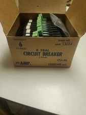 (1) Zinsco RC38 CU-AL Two Pole Thin  Circuit Breaker 30 Amp 120/240V NEW OLD STk