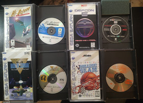 LOT 4 SEGA SATURN GAMES! COLLEGE SLAM, DEFCON 5, HI-OCTANE, HEIR OF ZONDOR! CIB!
