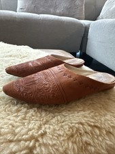 Morraccan Handmade Leather Slippers Size 7