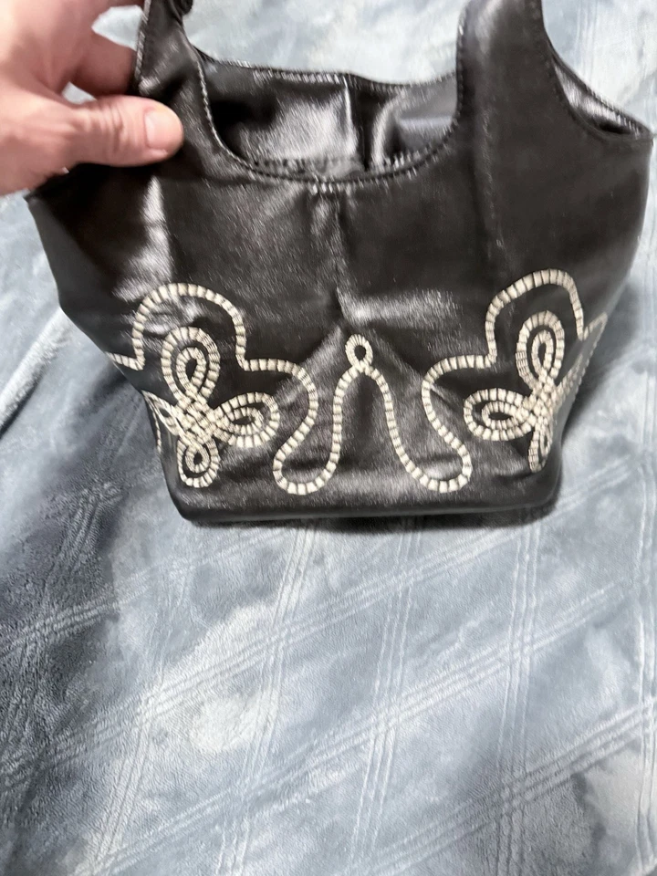 Gianni Chiarini Handbag Black with Embroidery  - Image 4 of 4