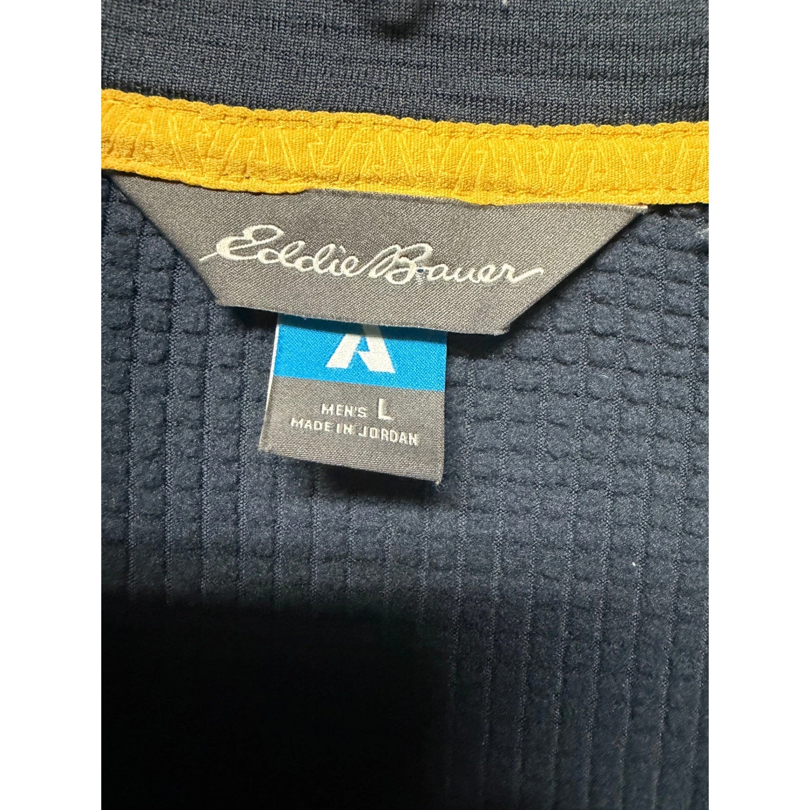 Eddie Bauer First Ascent FreeHeat Grid Fleece Jacket Mens Large Gray Full Zip - product detail image 4