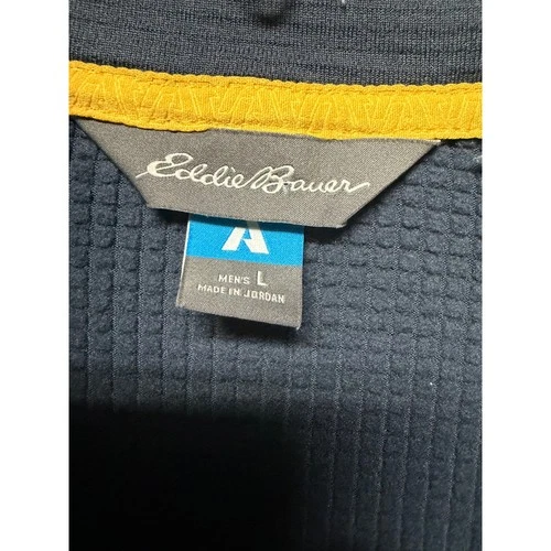 Eddie Bauer First Ascent FreeHeat Grid Fleece Jacket Mens Large Gray Full Zip image 4