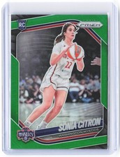 2025 Panini WNBA Prizm Sonia Citron #122 Green RC Washington Mystics