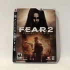 FEAR 2 Project Origin PS3 Sony Warner Bros Horror FPS Shooter Video Game CIB