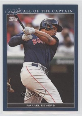 2022 Topps Derek Jeter Call of the Captain Navy Blue /175 Rafael Devers #15 8at