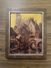 Maurice PROUST (1867-1944) French Impressionism Cityscape Painting