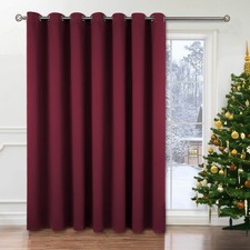 Fashion Sliding Door Curtain 100 X 84 Inches Wide Thermal Blackout Curtains Room