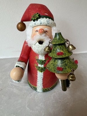 Kathe Wohlfahrt HOLZKNODDL German Insence Smoker Santa Just Top Part Read !!