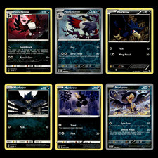 6x Honchkrow Lot Murkrow 79 Sun Moon Guardians Rising Pokemon Cards Collection