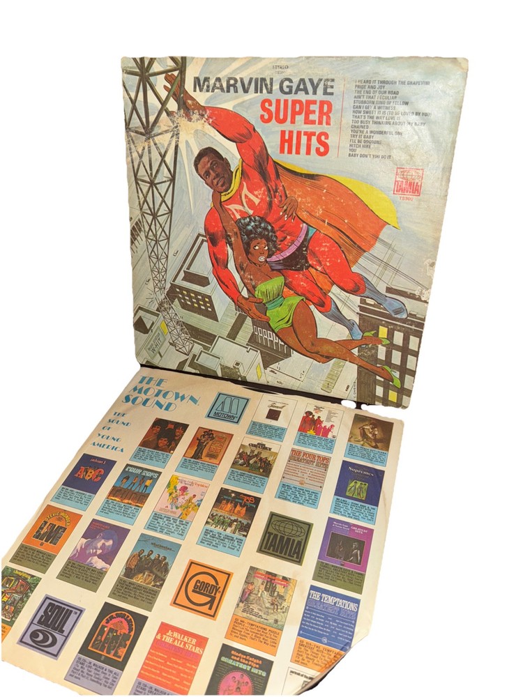 Marvin Gaye Super Hits 1970 Motown LP Album 5301 ML  