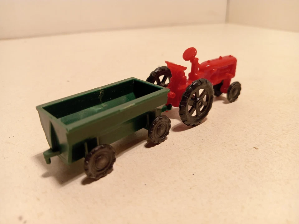 Jouef F Tracteur International Harvester Farmall avec tombereau 1/87 TBE - Photo 3/4