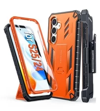  for Samsung Galaxy S25 Case: Military Grade for Galaxy S25 6.2 inch Orange