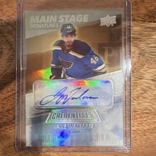 2021-22 Upper Deck Credentials Main Stage Signatures Jake Walman Auto Blues