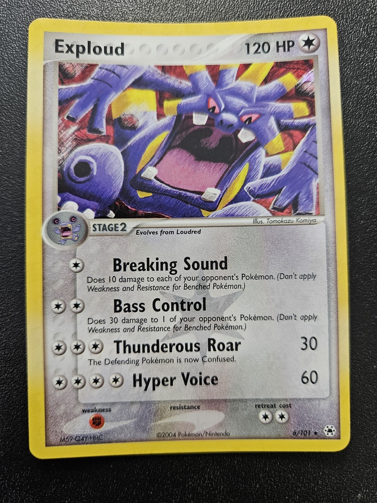 Pokemon EX Hidden Legends Exploud Reverse Holo Rare 6/101 NEAR MINT