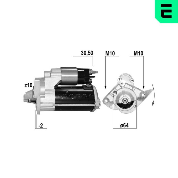 ERA Anlasser Starter 221192A 12V FüR Dacia Sandero 2 Logan MCV Sce B8JC B8JD-image
