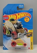 Hot Wheels Fast Foodie 4/5 Car-De-Asada 108/250 New For 2021 Taco Brown