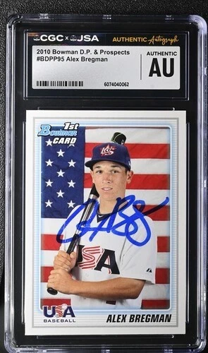25+ Bowman Alex Bregman Baseball Sports Trading Cards