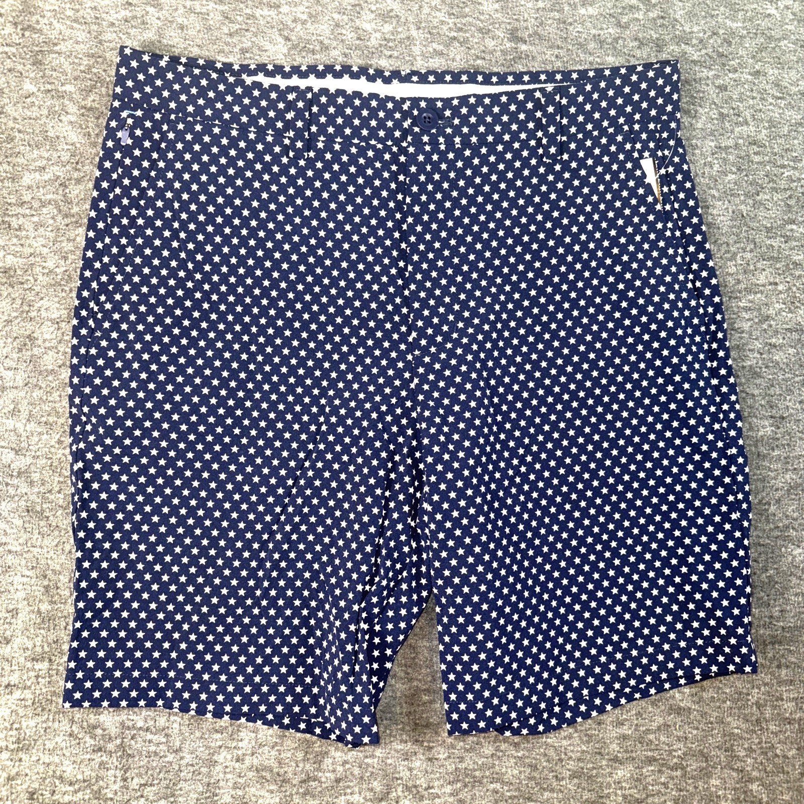 Vineyard Vines Mens On The Go OTG Shorts Performance USA Stars Blue Sz 32 NEW