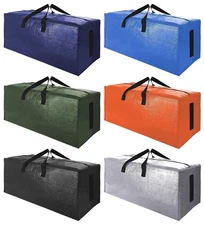 6 Pack Extra Large Moving Bags with Strong Zippers & Carrying Handles, Heavy ...