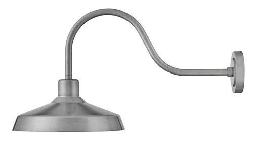 Forge 17 1/2" High Brushed Aluminum Outdoor Barn Wall Light - Picture 2 of 9