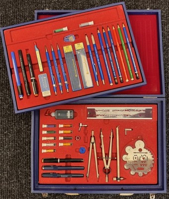 RARE Staedtler Salesman Kit Mars 770 780 ISO Pens Lumograph Pencils Excellent