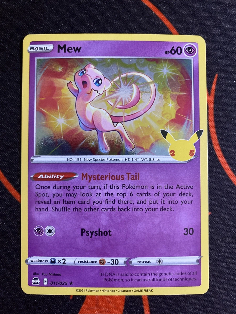 Mew Pokémon TCG Rare Collectible Individual Card Games in English for sale 