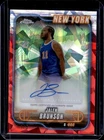 2024-25 Topps Chrome Sapphire Edition Jalen Brunson Auto Red Refractor #/5