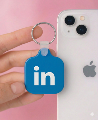 #ad LinkedIn Tap amp; Connect NFC Keychain Link Your Business or Socials Instantly $17.90