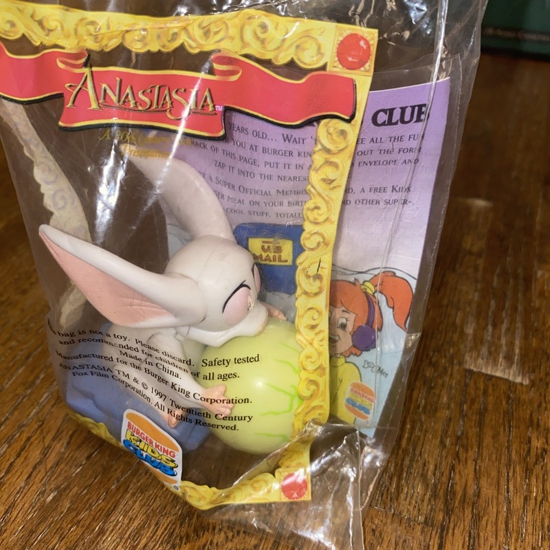 Anastasia Bartok Bat Eye Figure Burger King Kids Club New Sealed Vintage 1997