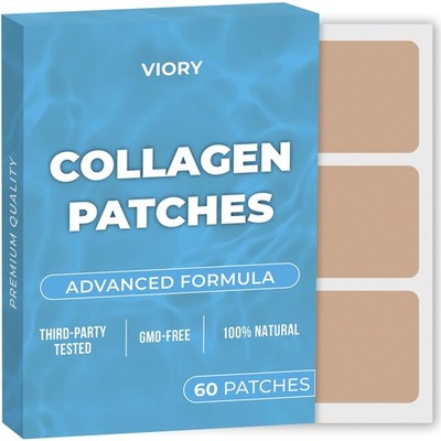 Collagen Patches Pack of 60 - 100% Natural Patch for Women and Men - Body & S...