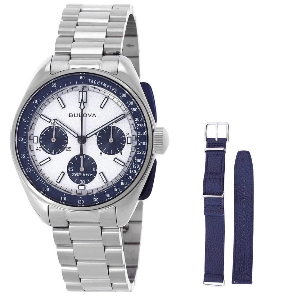 Reloj para hombre Bulova Lunar Pilot Archive cronógrafo cuarzo esfera plateada 98K112