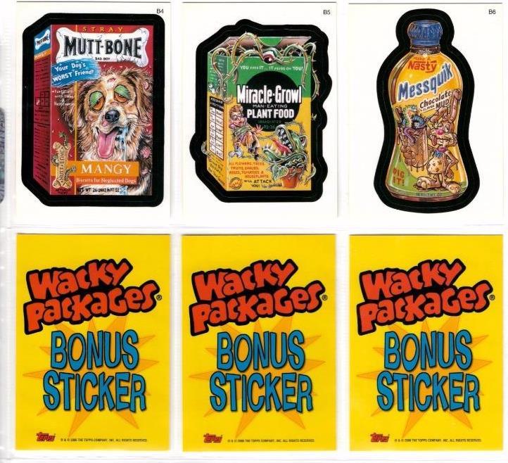 2005 WACKY PACKAGES ANS3 ALL NEW SERIES 3 BLISTER BONUS STICKER