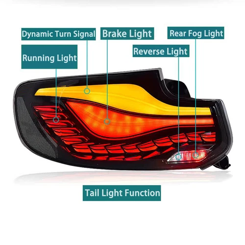 LED Signal Tail Light Assemblies for BMW 2 Series F22 F23 F87 2014-19 & M2 14-21 - Picture 3 of 15