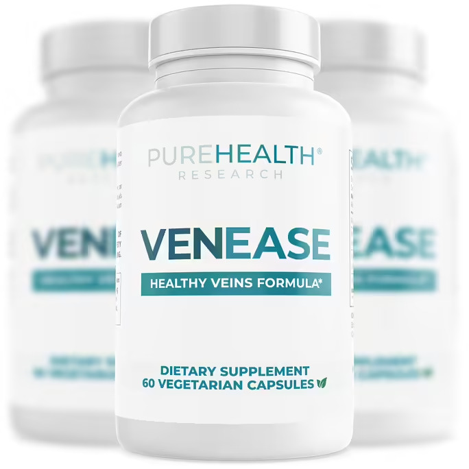 VenEase - Blood Circulation Supplements For Varicose Veins & Hemorrhoid x3