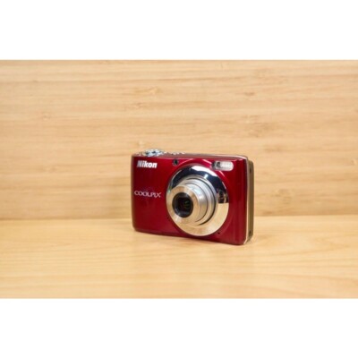 Nikon COOLPIX L22 12MP 3.6x Optical CCD Vintage Digital Camera Red