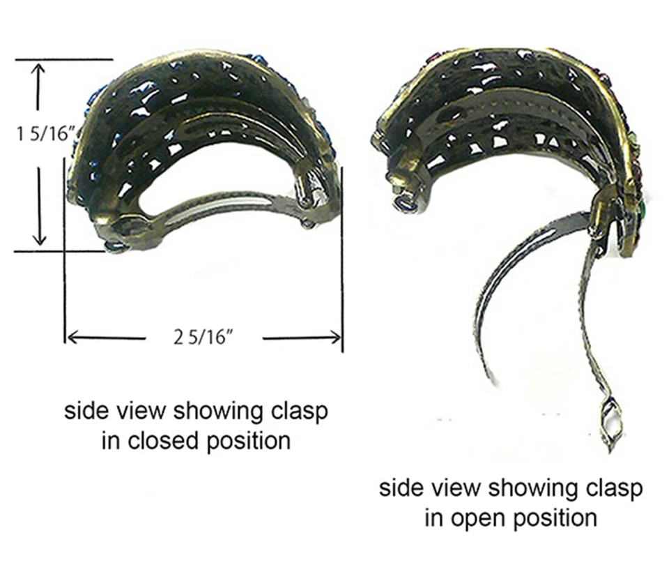 Кристалл цветок волос держатель заколка металлический хвост заколка YY86900-5 - Изображение 2 из 4