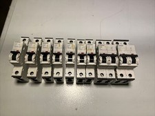 Lot Of 9 Siemens MCB Breakers: 1,2,3,6,8,10,2P-3,2P-6