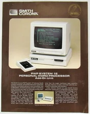 1985 Smith Corona CRT Word Processor Advertisement PWP System 12 Dealer Brochure