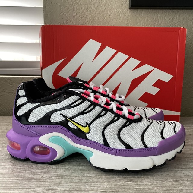 nike air max plus white and purple
