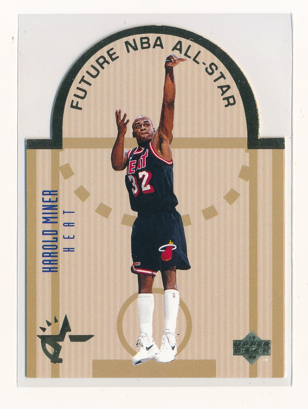HAROLD MINER 1993-94 UPPER DECK SE DIE CUT ALL-STARS #E7 *MIAMI HEAT*