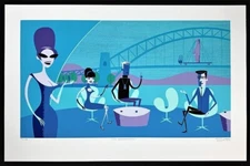 Idol Conversation SHAG PRINT Silkscreen Serigraph Unframed Signed 2001 Mint!