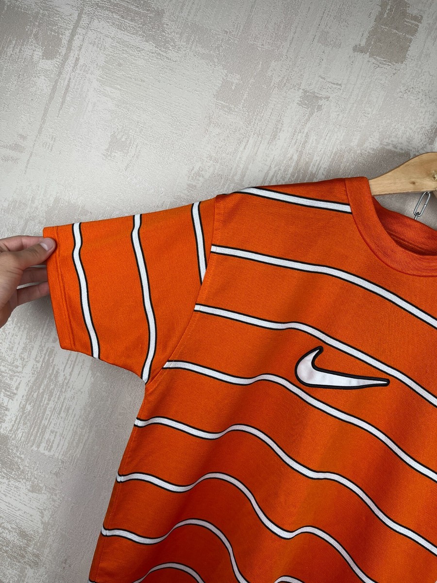 90's NIKE Vintage Big Swoosh Men's Striped Nemo Colorful