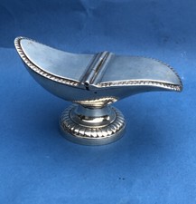 RARIT&Auml;T: Altes versilbertes (englisches) Weihrauchschiff , 14x6,5x7 cm, 19. Jh.
