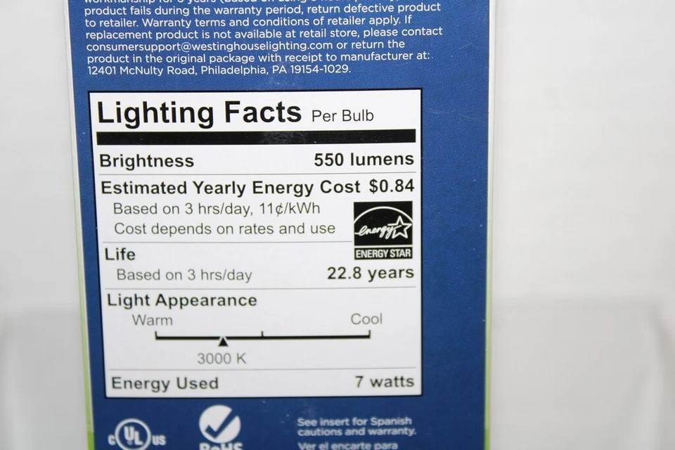 Westinghouse 50w Replacement LED Flood Light Bulb R20 E26 Warm White Medium Base - Image 2 of 2