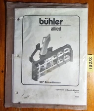 Buhler Allied 96" Snowblower Owner's Operator's & Parts Manual FK330 2005